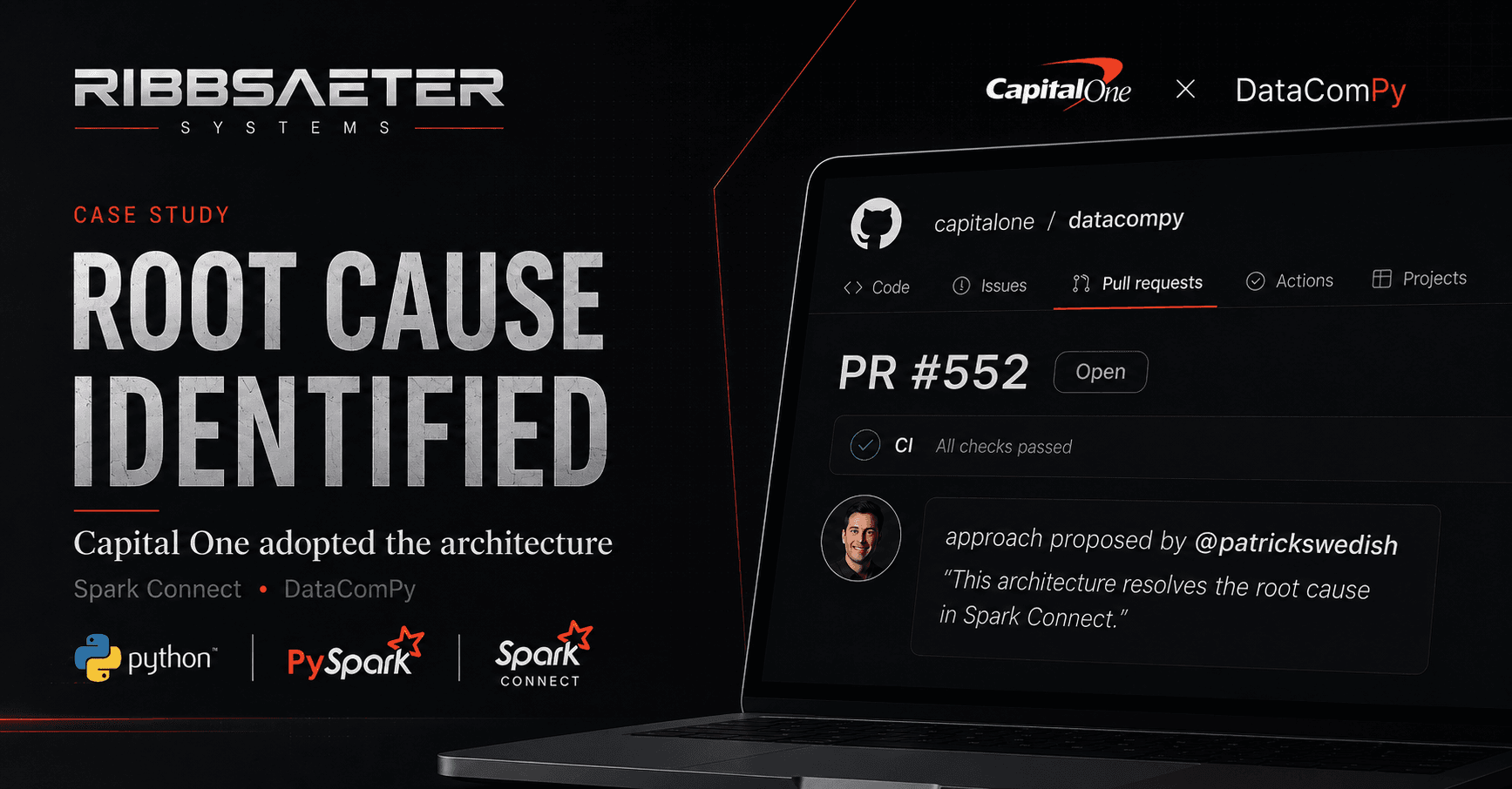 Ribbsaeter Systems DataComPy open-source engineering impact for Capital One